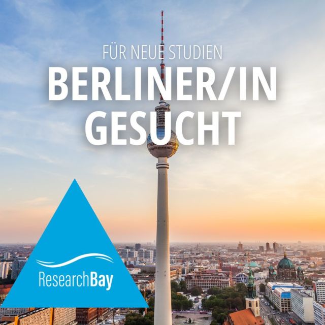 Wir suchen für neue Studien Leute aus BERLIN. 

Wir haben zu diversen Themen Angebote - bei der deine Meinung und Erfahrungen gefragt sind.

Jede Umfrage oder Produkttest werden unterschiedlich vergütet. Je nach Umfang und Zeitaufwand.

Registriere dich in unserer Datenbank (siehe Profil) und wir melden uns schon bald mit einer passenden Studie.

Gerade haben wir eine Studie zum Thema "TABLET" wofür es 90€ gibt, findest du in unserem Feed, wenn das zu dir passt dann melde dich gerne auch für diese Studie an,
alles weitere erfährst du in dem Post dazu.

Selbstverständlich sind Registrierung und Teilnahme an unseren Studien für alle Interessierten kostenlos und absolut freiwillig. Es sind keine Verkaufsabsichten damit verbunden. Wir sind lediglich an deinen persönlichen Erfahrungen interessiert.

Wir freuen uns auf dich 😎